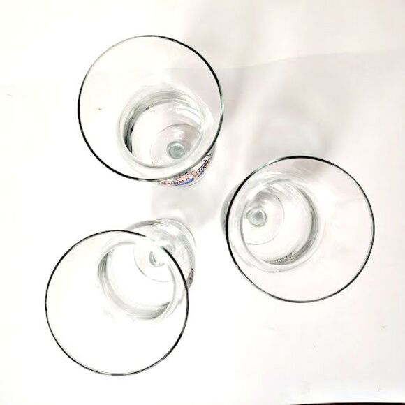 Set 3 Bubba Gump Shrimp Co Chicago Hurricane Glasses 9.75" Tall Restaurant - Picture 6 of 6